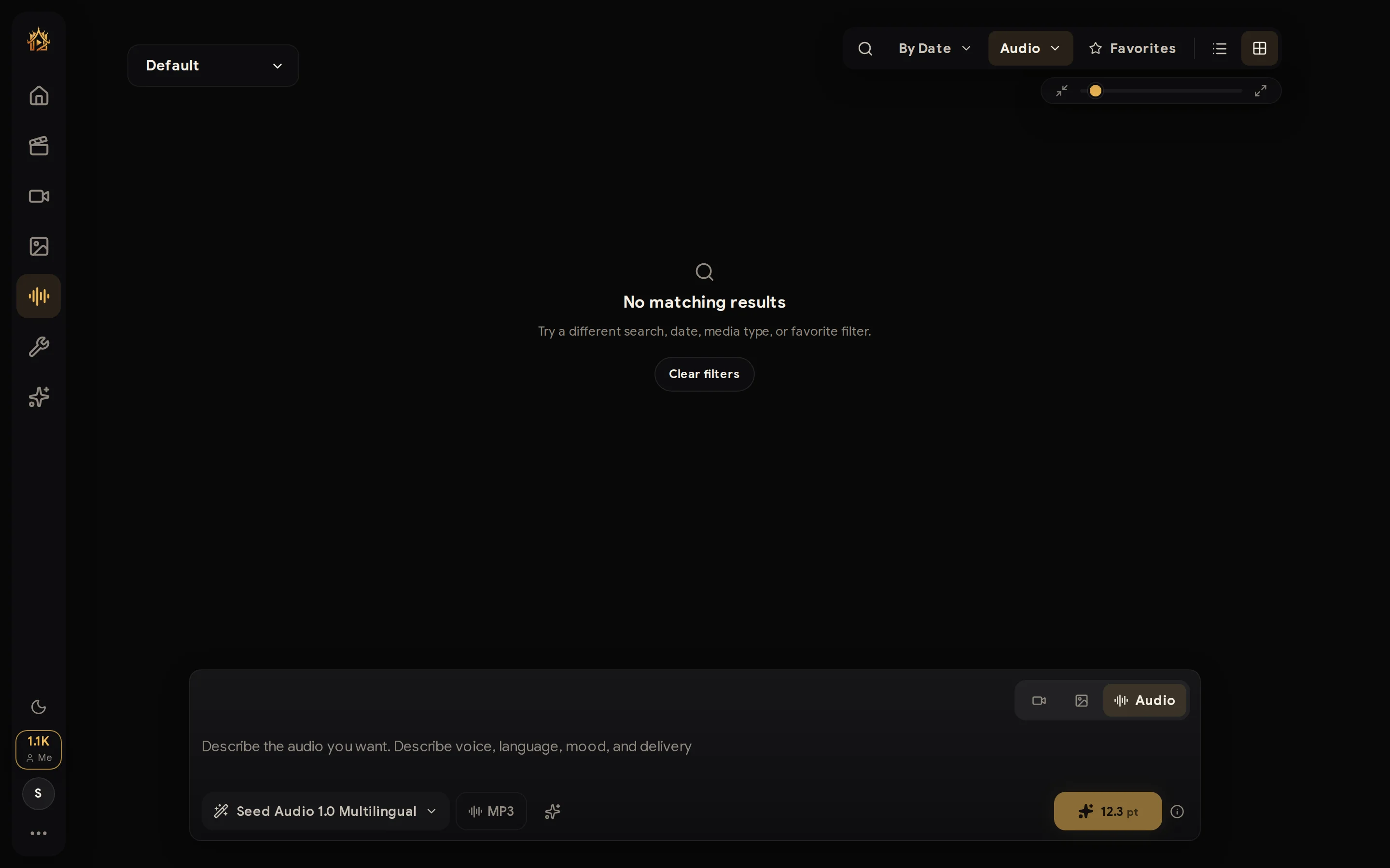 Audio workspace