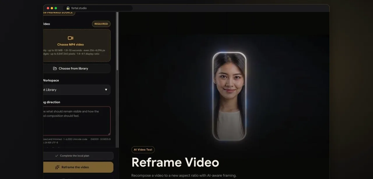 Schritt 7 · Reframe Video