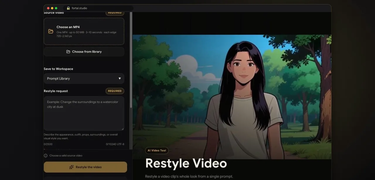 Schritt 5 · Restyle Video