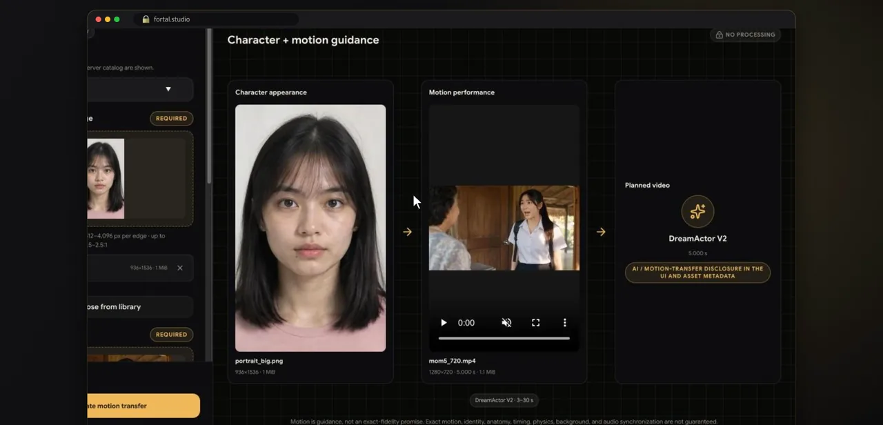 ステップ1 · เลือกโมเดล · ใส่รูปและคลิป