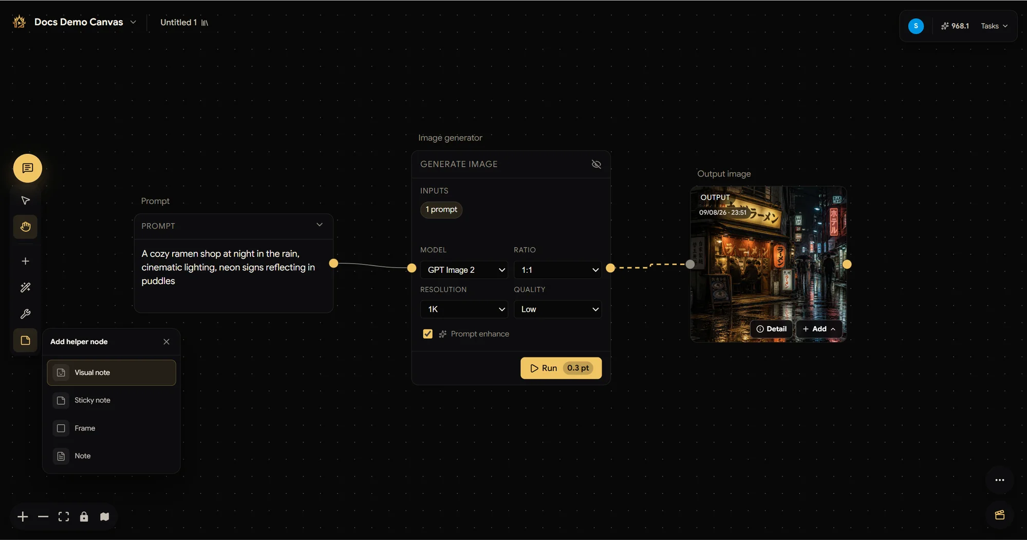 Helper node picker